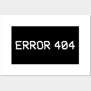 error 404 design not found Posters and Art